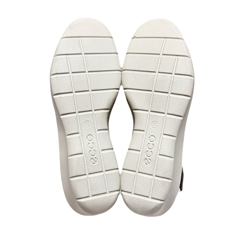 NEW ECCO Felicia Womens Size 38 / 7-7.5 Grey Rose Nubuck Leather Mary Jane Wedge - Picture 8 of 8